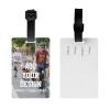 Custom Luggage Tags Personalized Your Own Text Image Photo Logo Customized Travel Suitcases Labels Bag Pu Leather Baggage Tag view 2