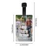Custom Luggage Tags Personalized Your Own Text Image Photo Logo Customized Travel Suitcases Labels Bag Pu Leather Baggage Tag view 4