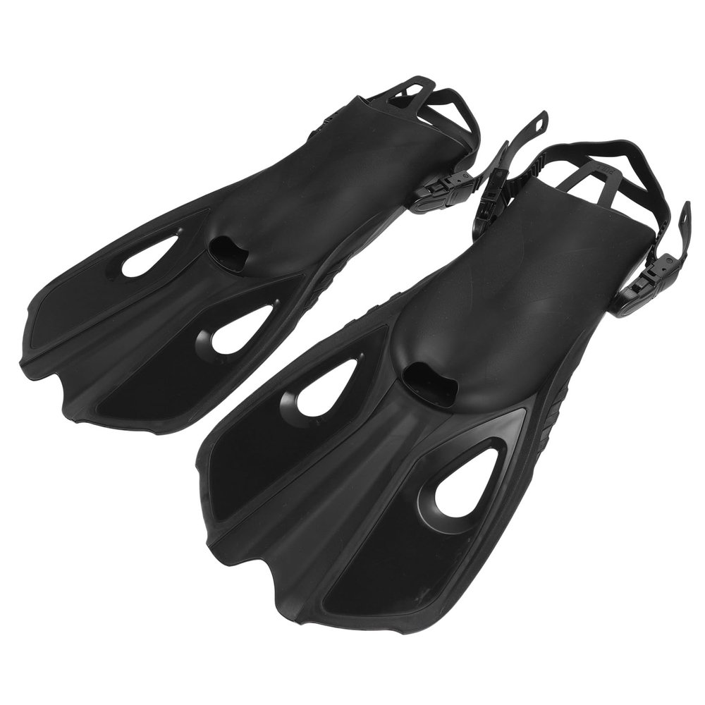 1pair Swimming Fins for Adults Lightweight Flippers for Diving and Snorkeling Comfortable Open-Toe Design for Training and Travel