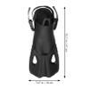 1pair Swimming Fins for Adults Lightweight Flippers for Diving and Snorkeling Comfortable Open-Toe Design for Training and Travel view 2