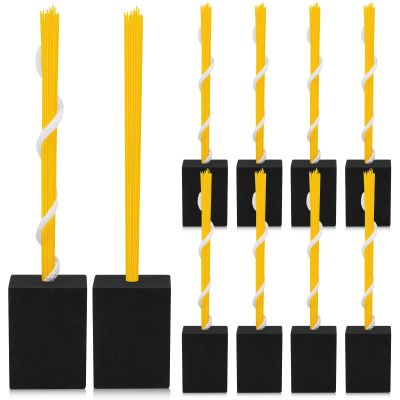 Deekin 10 Pcs Base Plugs Anchor Base Plugs Baseball Field Maintenance Equipment Baseball Accessories for Baseball Field (Yellow)
