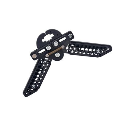 BESPORTBLE Compound Adjustable Lightweight Arrow Kick Stand Holder for Bows Scissors Style Design Easy to Carry Suitable for Target Practice and Hunting Black