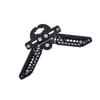 BESPORTBLE Compound Adjustable Lightweight Arrow Kick Stand Holder for Bows Scissors Style Design Easy to Carry Suitable for Target Practice and Hunting Black