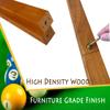 GACCO BILLIARDS Freestanding Billiard Cue Rack, Pool Table Accessories Hold 8 Cues, Pool Cue Stick Holder, Wooden Floor Stand Pool Cue Holder for Billiard Game Room (Oak) view 2