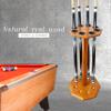 GACCO BILLIARDS Freestanding Billiard Cue Rack, Pool Table Accessories Hold 8 Cues, Pool Cue Stick Holder, Wooden Floor Stand Pool Cue Holder for Billiard Game Room (Oak) view 4
