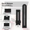TIESOME 18mm Silicone Watch Bands with Quick Release Replacement view 2