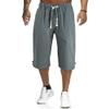 Dressnu Summer Men's Casual Five-Point Shorts Beach Tibetan Blue XL view 3