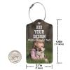 Custom Luggage Tags Personalized Your Own Text Image Photo Logo Customized Travel Suitcases Labels Bag Pu Leather Baggage Tag view 4