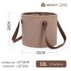 2PCS Collapsible Bucket 5 Gallon/20L & 3 Gallon/10L, Portable Camping Bucket, Foldable Basin Pail for Camping Fishing Hiking Traveling Backpacking Outdoor Car Washing Water Container view 3