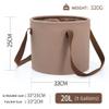 2PCS Collapsible Bucket 5 Gallon/20L & 3 Gallon/10L, Portable Camping Bucket, Foldable Basin Pail for Camping Fishing Hiking Traveling Backpacking Outdoor Car Washing Water Container view 4