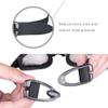 RMENST Swim Goggles, Swimming Goggles Anti-Fog No Leaking Adult Men Women Youth (Color : Black) view 3