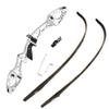 68 Inch Takedown Recurve Bow 20-40 Lbs F Interface Bow Riser and Limbs Competition Athletic Bow for RH Hunting Shooting (32 Lbs, White) view 3