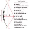 68 Inch Takedown Recurve Bow 20-40 Lbs F Interface Bow Riser and Limbs Competition Athletic Bow for RH Hunting Shooting (20 Lbs, Black) view 2