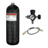 TUXING 4500psi Carbon Fiber Air Tank 6.8L, Adjustable Compressed Air Regulator for Pcp Paintball Tank Cylinder with Pressure Gauge Valve view 1