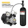 TUXING 4500psi Carbon Fiber Air Tank 6.8L, Adjustable Compressed Air Regulator for Pcp Paintball Tank Cylinder with Pressure Gauge Valve view 3