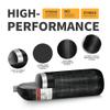 TUXING 4500psi Carbon Fiber Air Tank 6.8L, Adjustable Compressed Air Regulator for Pcp Paintball Tank Cylinder with Pressure Gauge Valve view 4