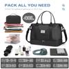 BAGAIL Travel Duffel Bag - Weekender, Overnight Gym Carry On Tote with Wet Pocket, Hospital Mom Bag for Labor and Delivery - Extra Large, Black view 2