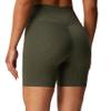 Aoxjox Trinity Workout Biker Shorts for Women Tummy Control High Waisted Exercise Athletic Gym Running Yoga Short 6" (Olive Green Leopard Print, Small) view 1