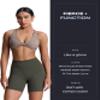 Aoxjox Trinity Workout Biker Shorts for Women Tummy Control High Waisted Exercise Athletic Gym Running Yoga Short 6" (Olive Green Leopard Print, Small) view 2