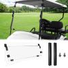 Golf Cart Windshield for EZGO TXT 1995-2013 Golf Cart, Foldable| Clear| Impact Resistant Windshield For EZGO Fit 0.75 Inch Square Strut Window Frame(Clear) view 1