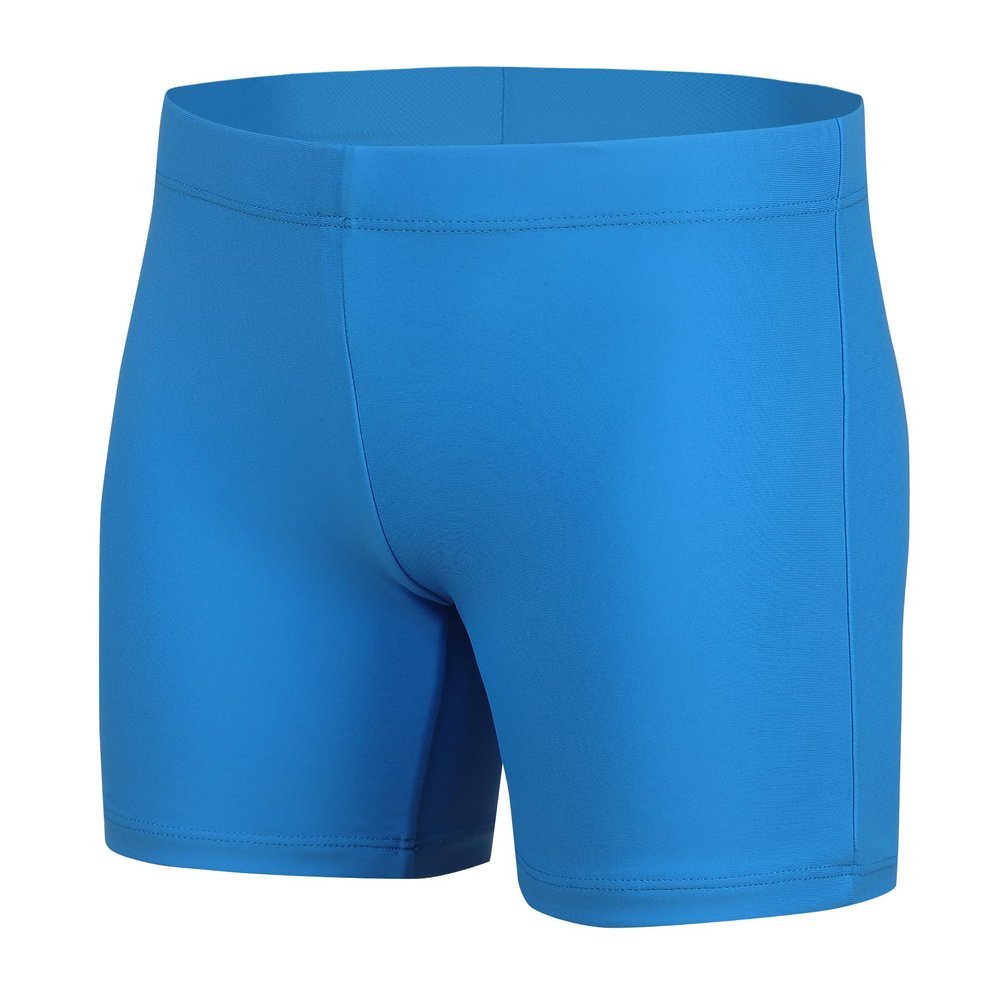 Xioker Boy Square Legs Swim Jammer with UPF50+,Youth Boy Jammer Swimming Shorts for Training(Navy Blue Square M)