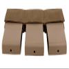KRYDEX 5.56 Triple Mag Insert 7.62 Magazine Pouch Kangroo Magazine Holster with Polymer Mag Insert (Triple Style/Coyote Brown) view 3