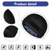 6 Pack Premium Silky Durags for Men - Breathable Elastic Wave Cap, Adjustable Skull Cap for Sleeping, Gym & Styling (Black Moisture-Wicking Hair Care Set) view 3