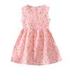 Toddler Kids Baby Girls Clothes Summer Sleeveless Floral Cartoon Plaid Dress Casual One Year Old (Pink, 18 Months) view 1
