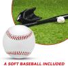 AOUTACC Baseball Gloves with a Ball,12.5 Player Preferred Wear-Resistant PU Material Thicken Softball Fielding Glove,Left Hand Gloves Right Hand Throw for Youth Adult Beginner Infielder-Black Infield view 2