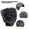 AOUTACC Baseball Gloves with a Ball,12.5 Player Preferred Wear-Resistant PU Material Thicken Softball Fielding Glove,Left Hand Gloves Right Hand Throw for Youth Adult Beginner Infielder-Black Infield view 3