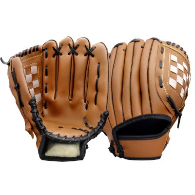 AOUTACC Baseball Gloves Softball Glove,12.5 Player Preferred Wear-Resistant PU Material Softball Fielding Glove,Left Hand Gloves Right Hand Throw for Youth Adult Infielder-Brown Infield