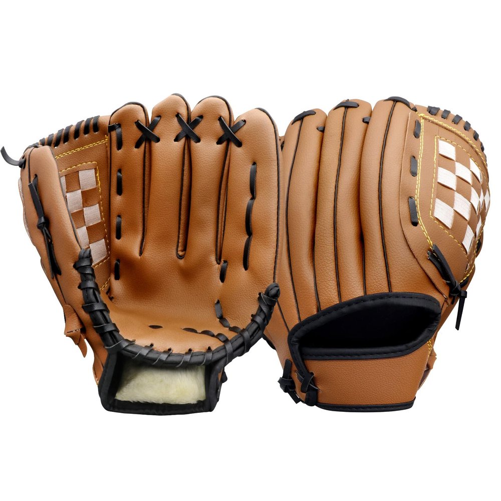 AOUTACC Baseball Gloves Softball Glove,12.5 Player Preferred Wear-Resistant PU Material Softball Fielding Glove,Left Hand Gloves Right Hand Throw for Youth Adult Infielder-Brown Infield