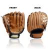AOUTACC Baseball Gloves Softball Glove,12.5 Player Preferred Wear-Resistant PU Material Softball Fielding Glove,Left Hand Gloves Right Hand Throw for Youth Adult Infielder-Brown Infield view 4