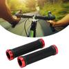 2PCS Bikes Handlebar Grips, Rubber Mountain Bikes Handlebar Grips, Avoid Slip Bikes Hand Bar End Grips with 2PCS Plastic Covers, Bikes Grips for 22mm Road Mountain Bicycle(red) view 4