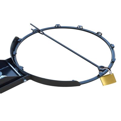 ZIMGOD Metal Basketball Rim Locking Device, Basketball Hoop Rim Lock with Padlock & Key, Basketball Rim Net Locks for 45cm/17.7" Basketball Goals