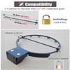 ZIMGOD Metal Basketball Rim Locking Device, Basketball Hoop Rim Lock with Padlock & Key, Basketball Rim Net Locks for 45cm/17.7" Basketball Goals view 2