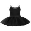 easyforever Girls Sequins Jazz Lyrical Ballet Modern Dance Costume Shiny Camisole Tank Crop Top with Mesh Tutu Skirt Set Black 16 Years view 2