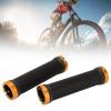 2PCS Mountain Bikes Handlebar Grips, Soft Rubber Bikes Handlebar Grips, Avoid Skid and Wearproof Mountain Bikes Handle Bar Grips, Bikes Hand Bar End Grips for Cycling(Yellow) view 3