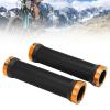 2PCS Mountain Bikes Handlebar Grips, Soft Rubber Bikes Handlebar Grips, Avoid Skid and Wearproof Mountain Bikes Handle Bar Grips, Bikes Hand Bar End Grips for Cycling(Yellow) view 4