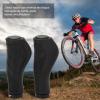 2PCS Bikes Handle Grips, Rubber and Aluminum Alloy Bikes Hand Bar End Grips, Mountain Bikes Handlebar Grips with End hat, Bikes Handlebar Grips for Replacement Repair(Black) view 3