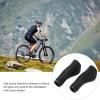 2PCS Bikes Handle Grips, Rubber and Aluminum Alloy Bikes Hand Bar End Grips, Mountain Bikes Handlebar Grips with End hat, Bikes Handlebar Grips for Replacement Repair(Black) view 4