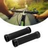 2PCS Bikes Handlebar Grips, Rubber Mountain Bikes Handlebar Grips, Avoid Slip Bikes Hand Bar End Grips with 2PCS Plastic Covers, Bikes Grips for 22mm Road Mountain Bicycle(Black) view 4