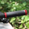 2PCS Mountain Bikes Handlebar Grips, Microfiber Leather Bilateral Locking Handle Grips, Bikes Hand Bar End Grips with Close Cover, Bikes Grips for 22mm Handlebar(red) view 2