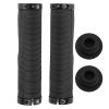 1 Pair Bikes Hand Bar End Grips, 5 2x1 3x1 7in Bikes Handlebar Grips, Avoid Slip and Double Lock Mountain Bikes Handle Bar Grips, Bikes Handlebar Grips for 22mm Handlebar(Black) view 1