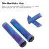 1 Pair/Set Mountain Bikes Handle Cover, Rubber Bikes Handlebar Grips, Avoid Slip Bikes Handlebar Grips, Bikes Hand Bar End Grips, Bikes Handle Bar Grips for 22mm Handlebar(Purple Blue) view 4