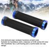 2PCS Mountain Bikes Handlebar Grips, Soft Rubber Bikes Handlebar Grips, Avoid Skid and Wearproof Mountain Bikes Handle Bar Grips, Bikes Hand Bar End Grips for Cycling(Blue) view 2