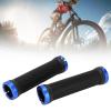 2PCS Mountain Bikes Handlebar Grips, Soft Rubber Bikes Handlebar Grips, Avoid Skid and Wearproof Mountain Bikes Handle Bar Grips, Bikes Hand Bar End Grips for Cycling(Blue) view 3