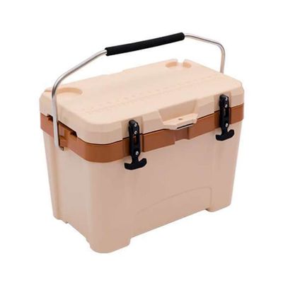 LANGWEI Camping Coolers with Wheels, 26L Leakproof Insulated Portable Ice Chest Cooler, Waterproof Hard Cooler for Picnic Hiking Beach Trip Travel