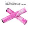 2PCS Bikes Handle Grips, Soft TPE Rubber Bikes Handlebar Grips, Avoid Slip Bikes Hand Bar End Grips with Lock Bar End, Mountain Bikes Handle Bar Grips for 23mm Handlebar(Pink) view 3