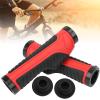 1 Pair Bikes Hand Bar End Grips, 5 2x1 3x1 7in Bikes Handlebar Grips, Avoid Slip and Double Lock Mountain Bikes Handle Bar Grips, Bikes Handlebar Grips for 22mm Handlebar(red) view 2